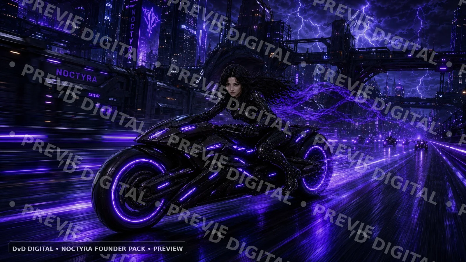 Noctyra Founder Pack preview — Full-form scythe