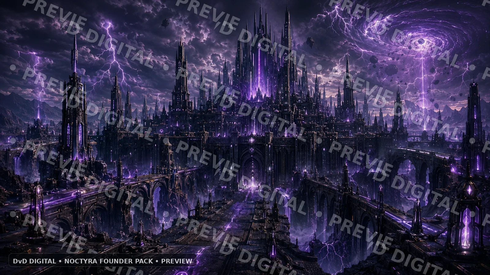 Noctyra Founder Pack preview — Umbra Prime — Iron Citadel